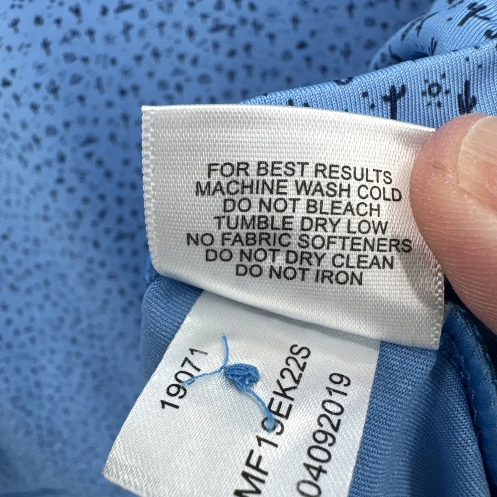 Peter Millar Summer‎ Comfort Blue Southwest All Over Print Men Polo XL